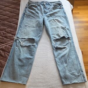Hollister Vintage Distressed Light Blue Jeans
